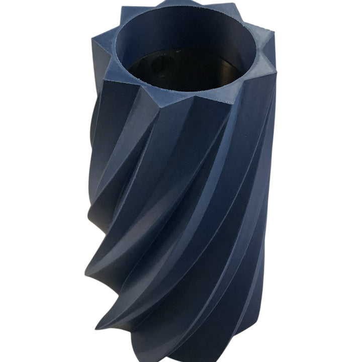 TIMBER Vase: Navy Blue / 10 inches / Waterproof Insert
