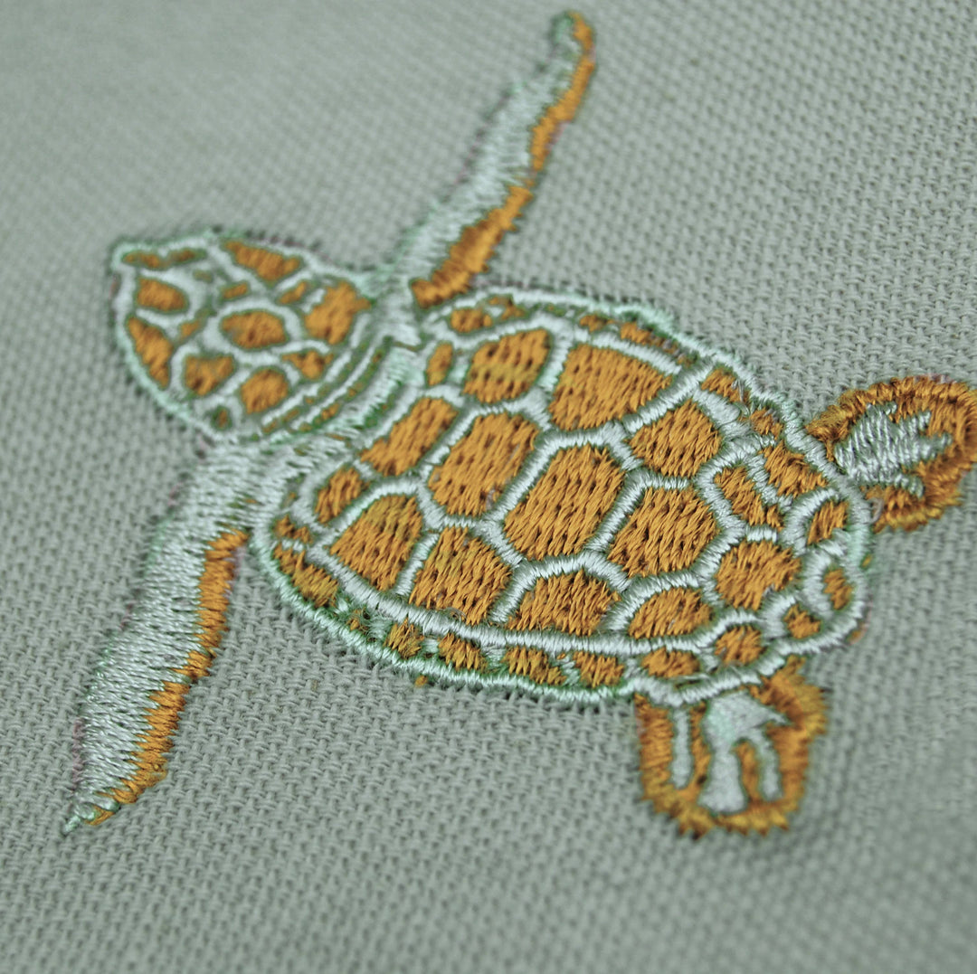 Baby Sea Turtle Embroidered Napkin Set 4