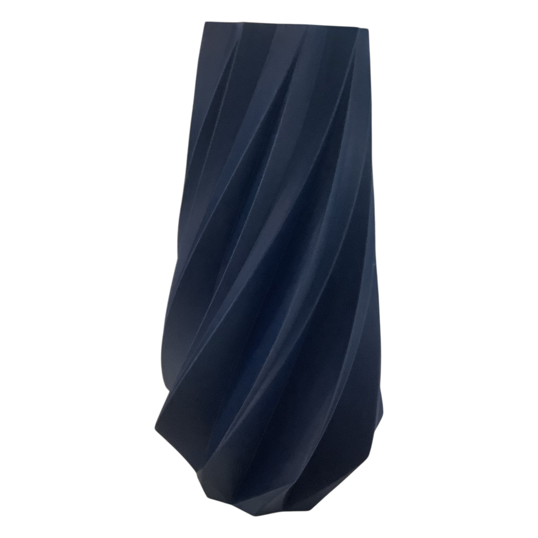 TIMBER Vase: Navy Blue / 10 inches / Waterproof Insert