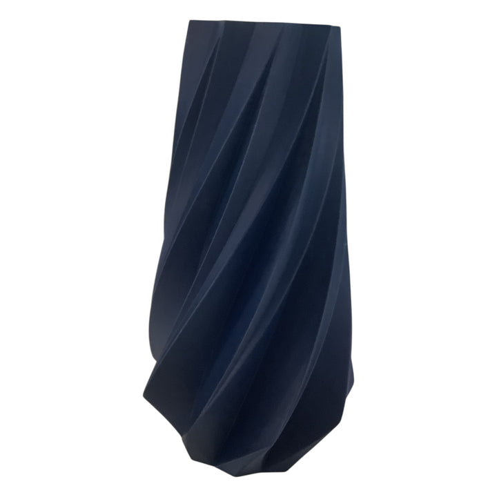 TIMBER Vase: Navy Blue / 10 inches / Waterproof Insert