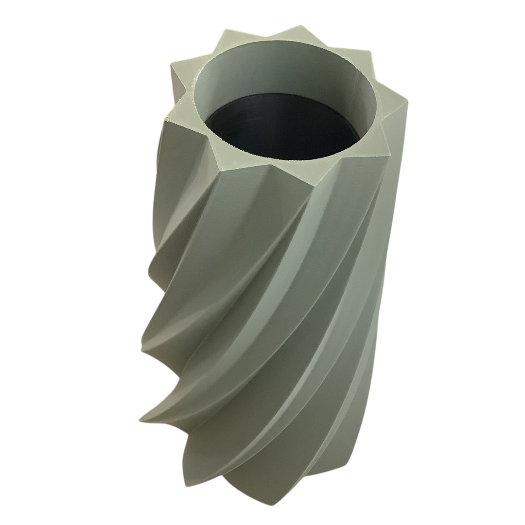 TIMBER Vase: Muted Green / 10 inches / Waterproof Insert
