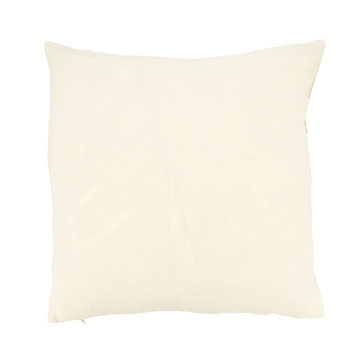 Throw Pillow With Rope Knots Appliqué: Navy Blue / Down Filled / 18"X18"