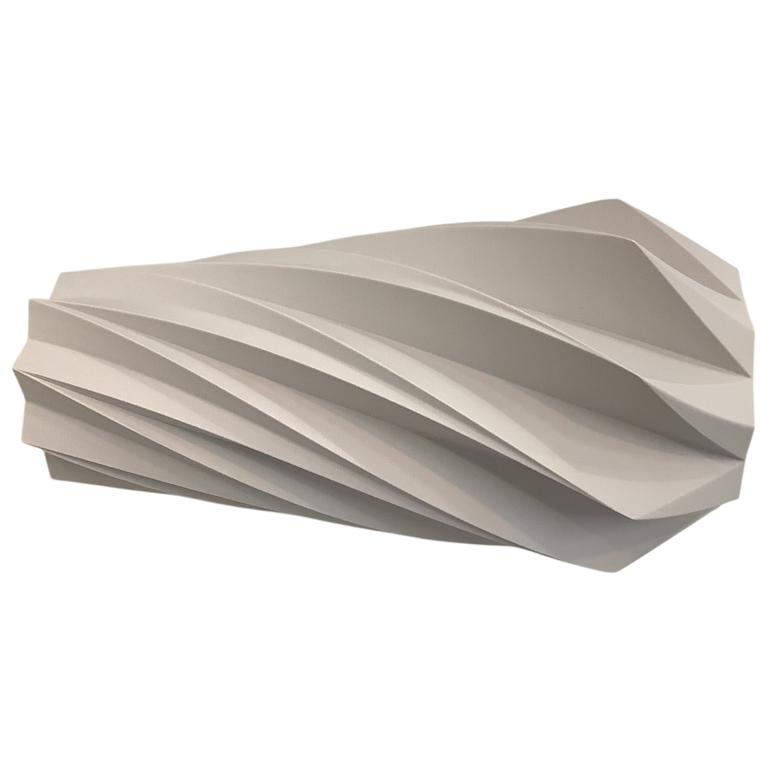 TIMBER Vase: Muted White / 10 inches / No Waterproof Insert