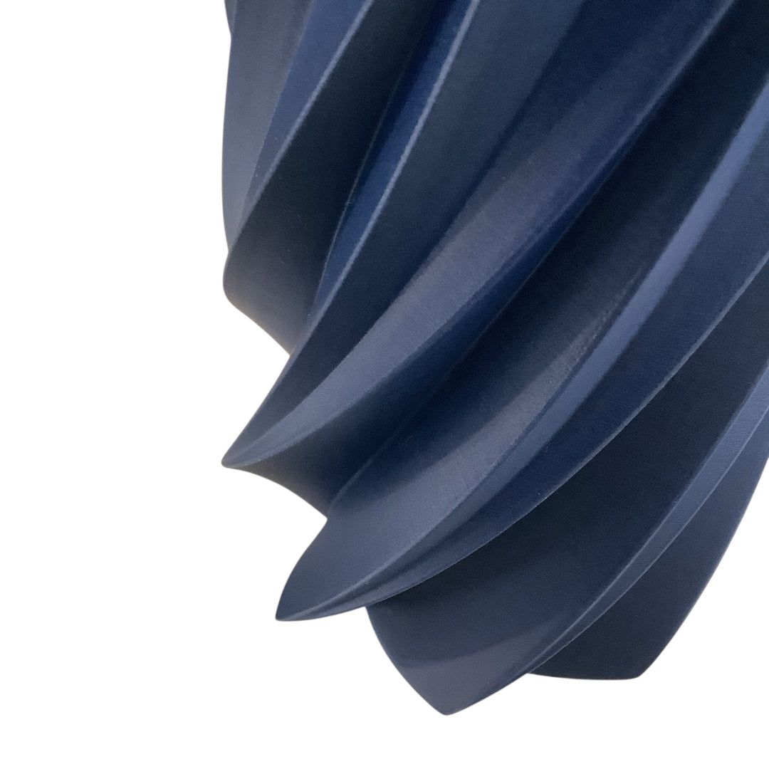 TIMBER Vase: Navy Blue / 10 inches / Waterproof Insert