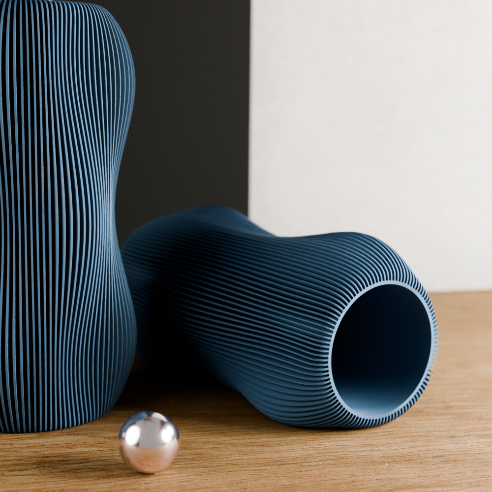 BUBBLY Vase | Muted Blue / With Insert