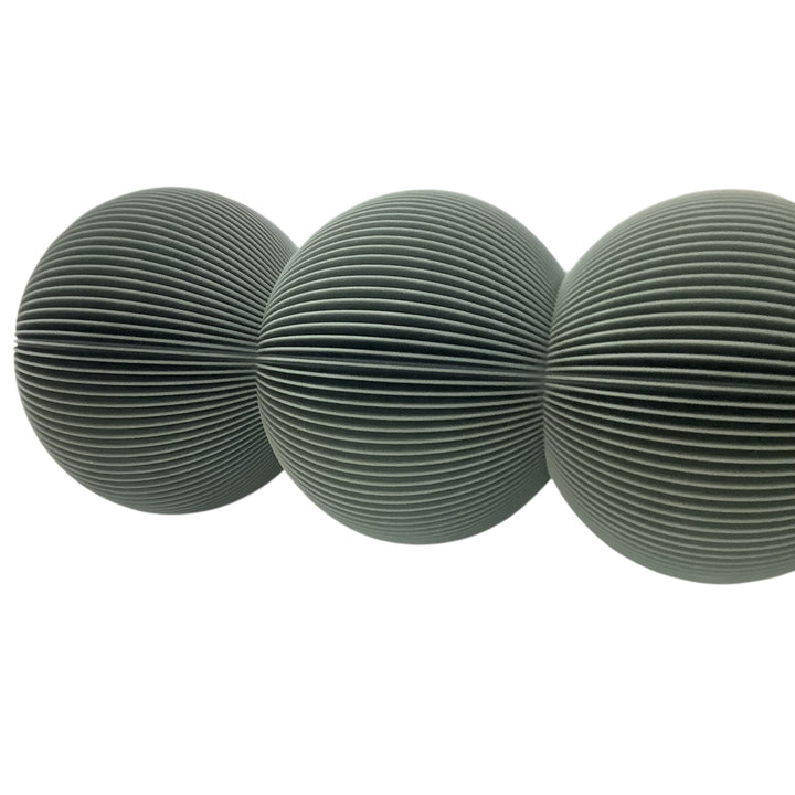BUBBLE Vase: Triple Bubble / Muted Green / Waterproof Insert
