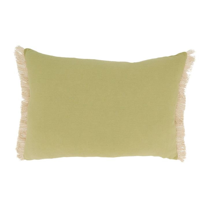 Delicate Floral Pillow: Blue / Down Filled / 14"x20"