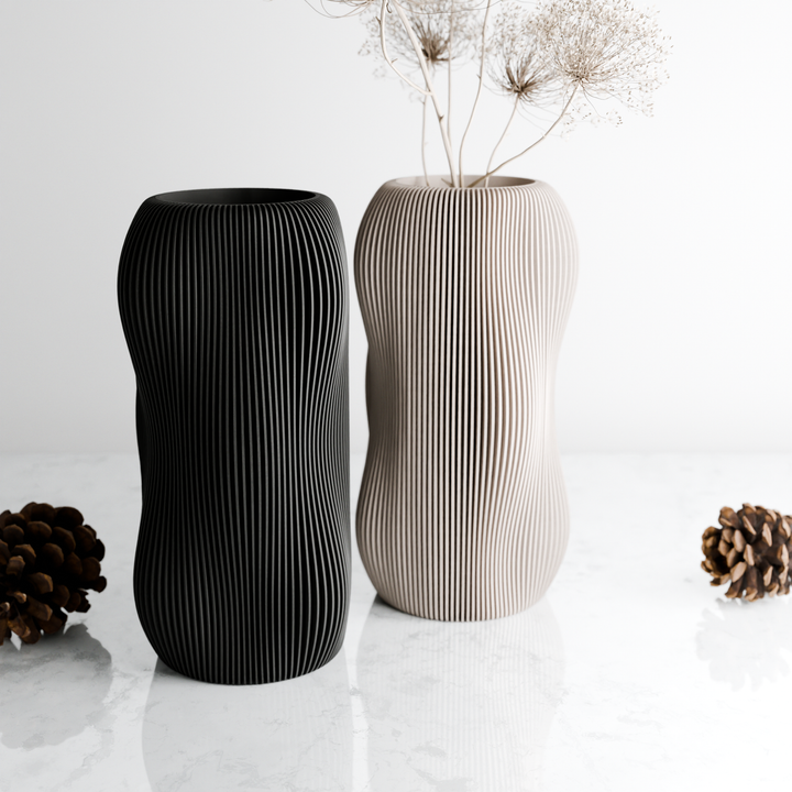 BUBBLY Vase | Natural Wood