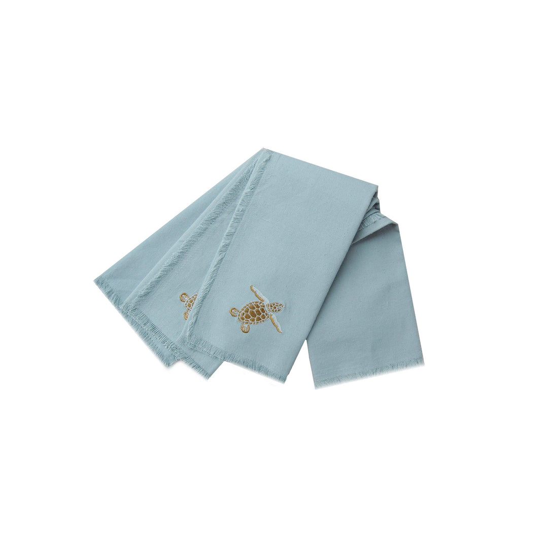 Baby Sea Turtle Embroidered Napkin Set 4
