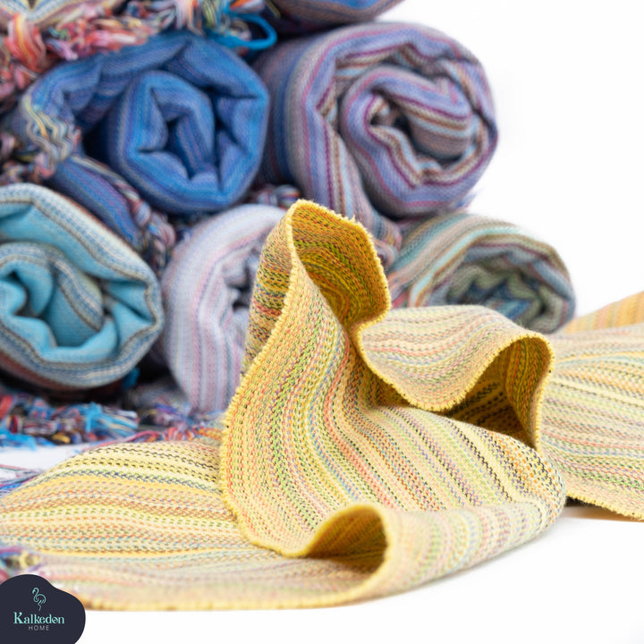 Rainbow Beach Towel | Turkish Towel | Sarong | Beach Wrap: Pink