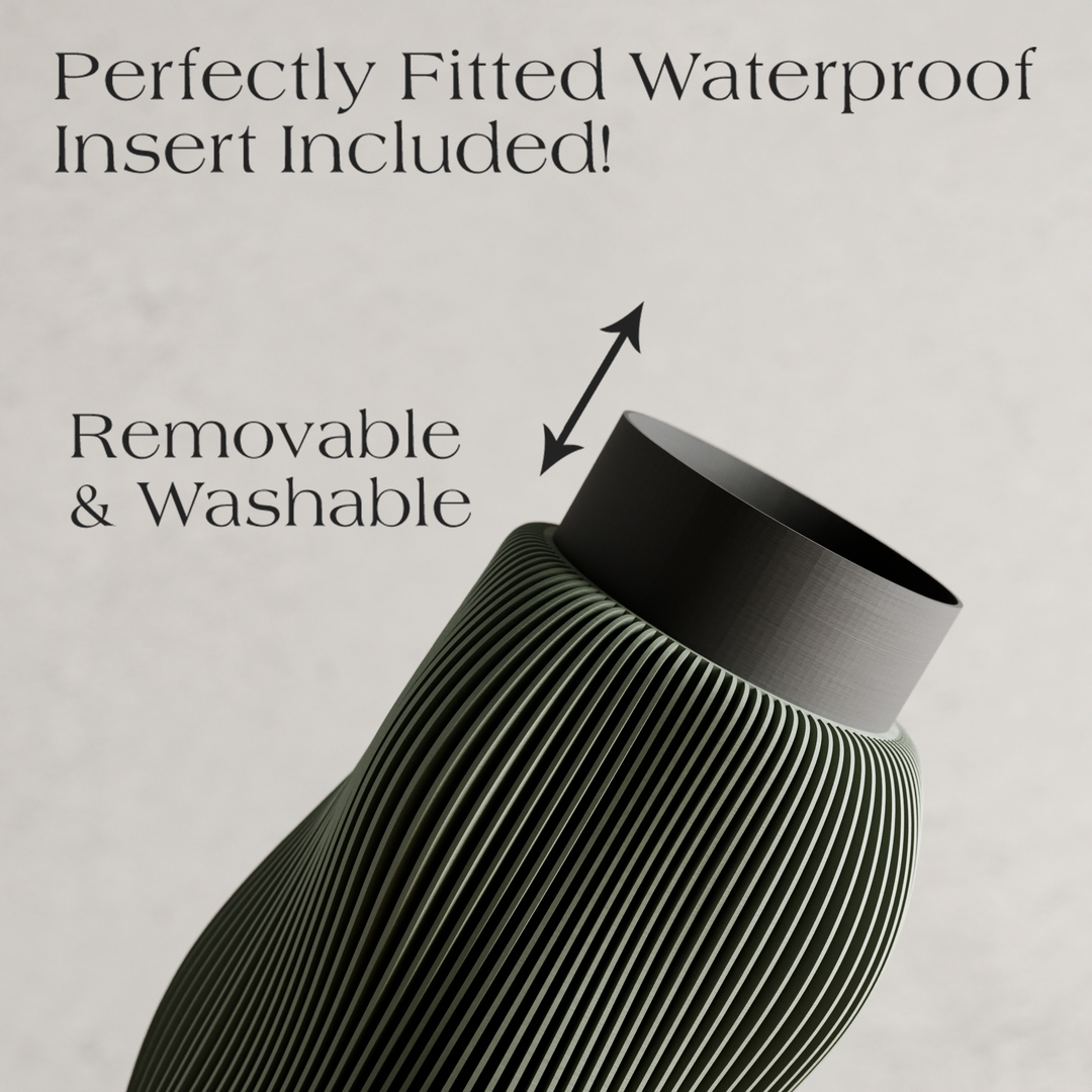 BUBBLY Vase | Muted Blue / With Insert
