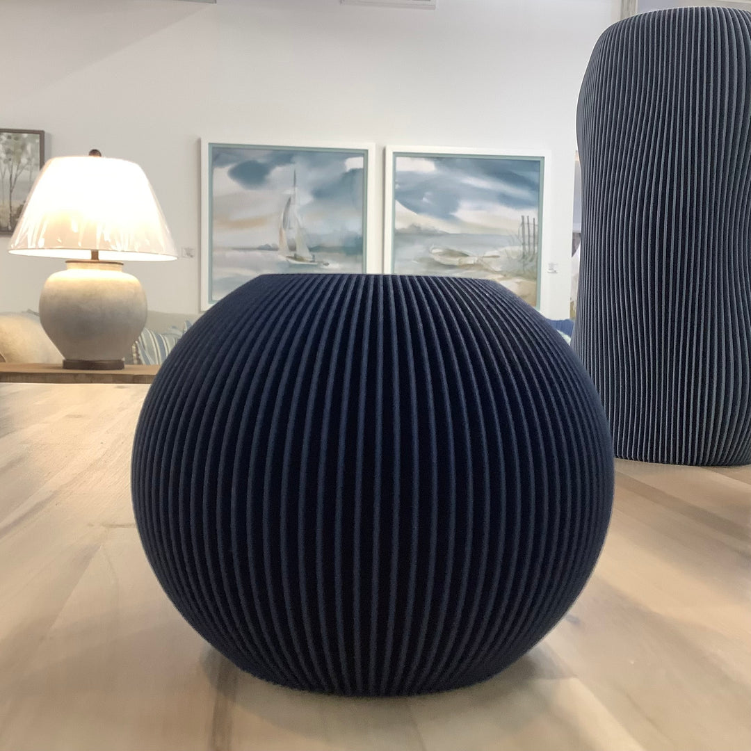 BUBBLE Vase: Single Bubble / Navy Blue / Waterproof Insert