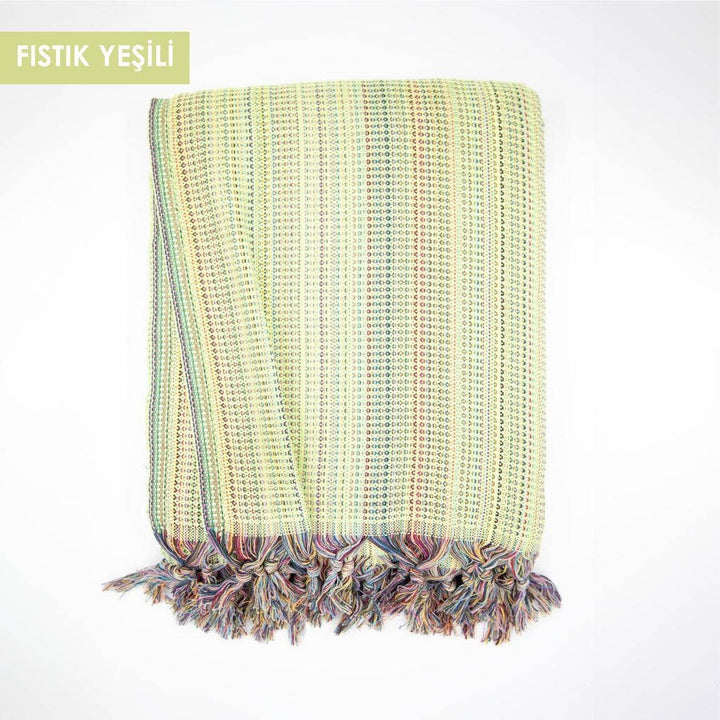 Handwoven Beach Towel | Turkish Towel | Beach Blanket: Green / Beach Towel (70" x 40")