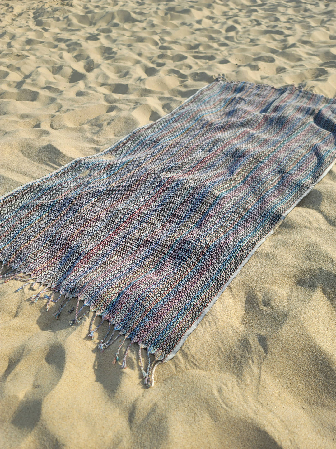 Handwoven Beach Towel | Turkish Towel | Beach Blanket: Beige / Beach Towel (70" x 40")