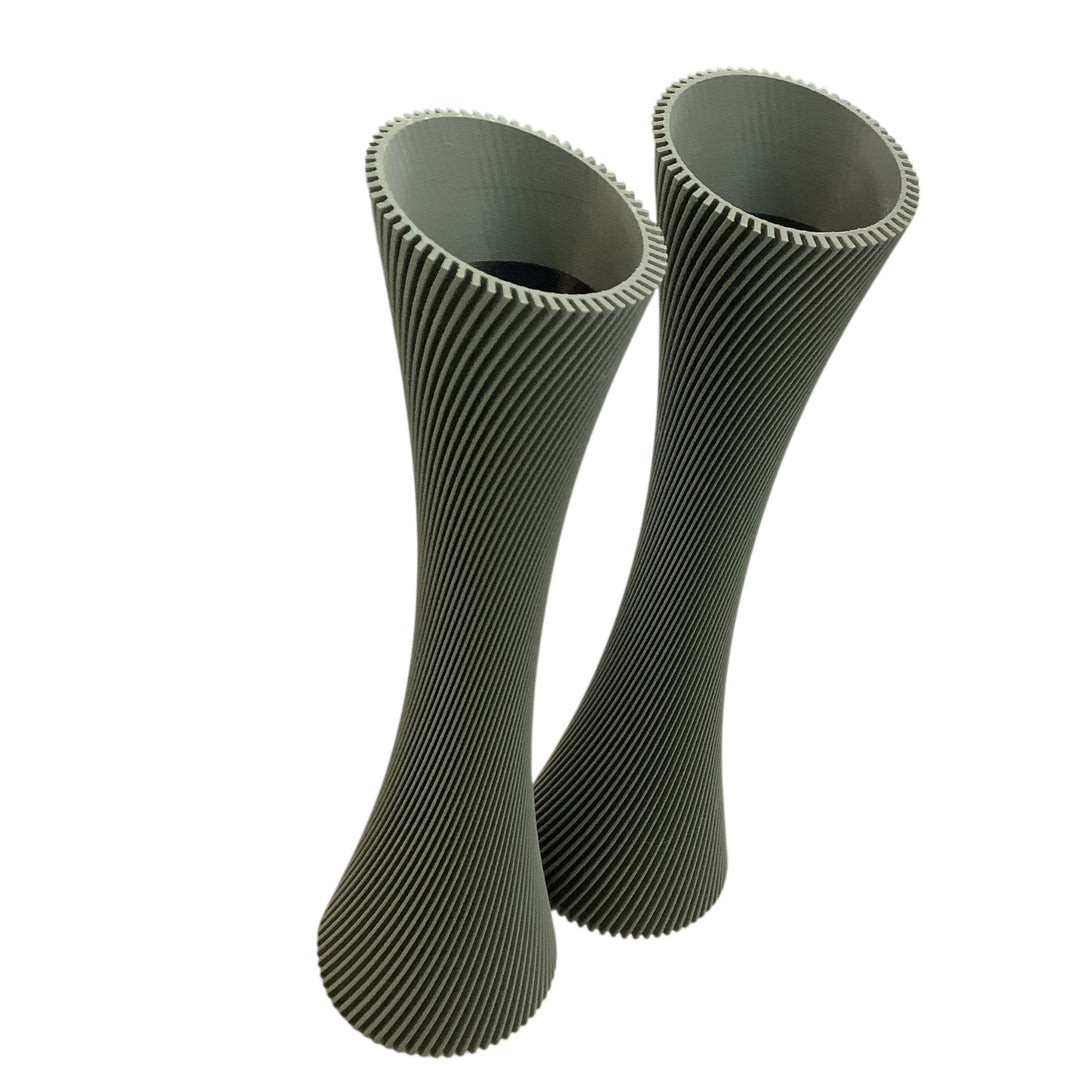 SPIRAL ROSE Vase | Muted Green / 10 inches / With Insert