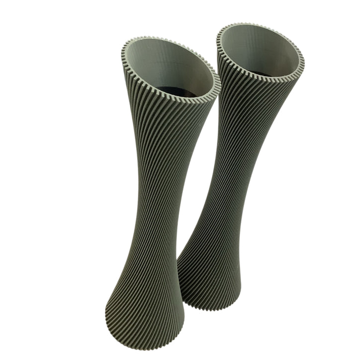 SPIRAL ROSE Vase | Muted Green / 10 inches / With Insert