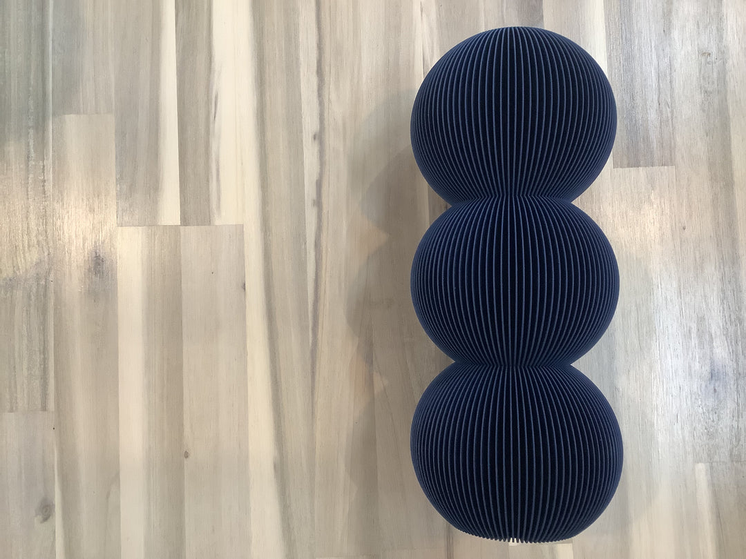 BUBBLE Vase: Triple Bubble / Navy Blue / Waterproof Insert