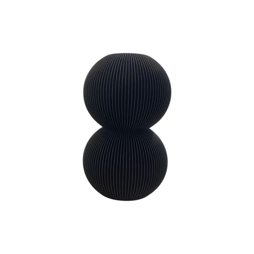 BUBBLE Vase: Double Bubble / Midnight Black / Waterproof Insert