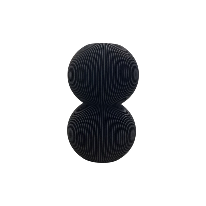BUBBLE Vase: Double Bubble / Midnight Black / Waterproof Insert
