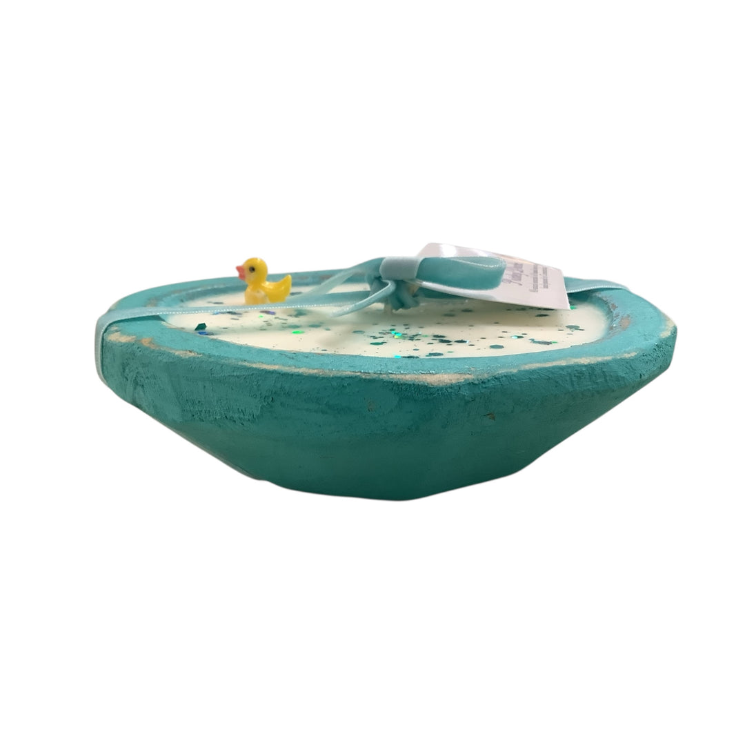 Duck Pond Round Soy Dough Candle (Cool Water Fragrance)