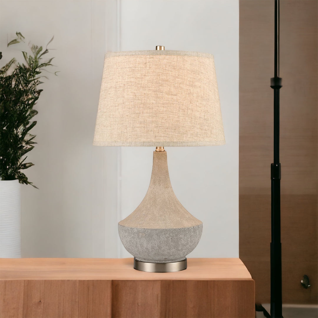 Elegant Concrete Table Lamp