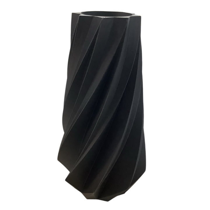 TIMBER Vase: Midnight Black / 10 inches / Waterproof Insert