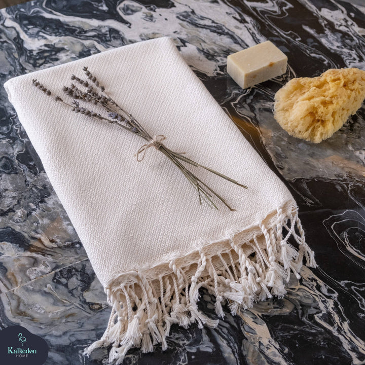 Handwoven Turkish Towel | Throw Blanket | Luxury Beach Towel: Royal Blue