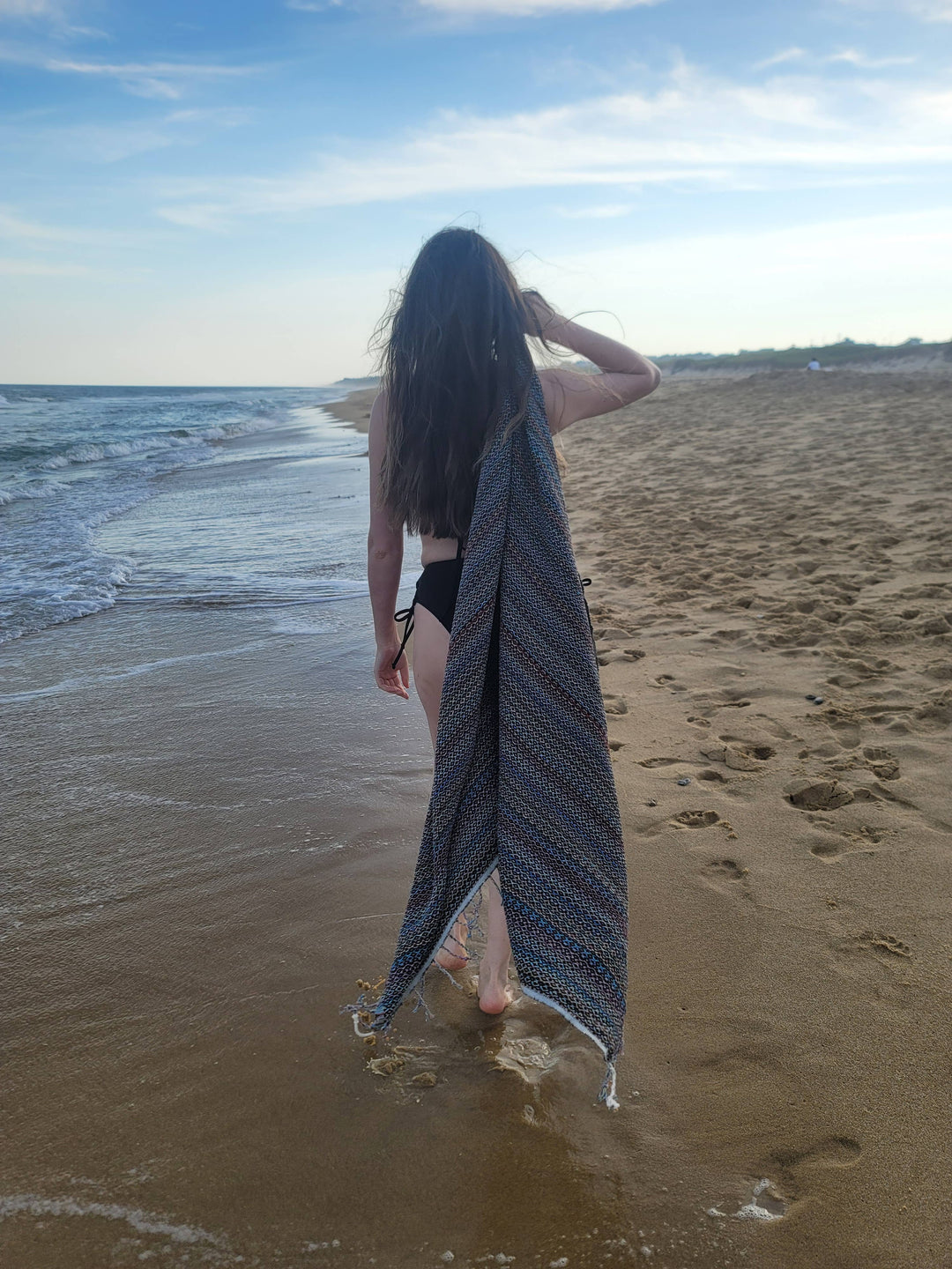 Handwoven Beach Towel | Turkish Towel | Beach Blanket: Green / Beach Towel (70" x 40")