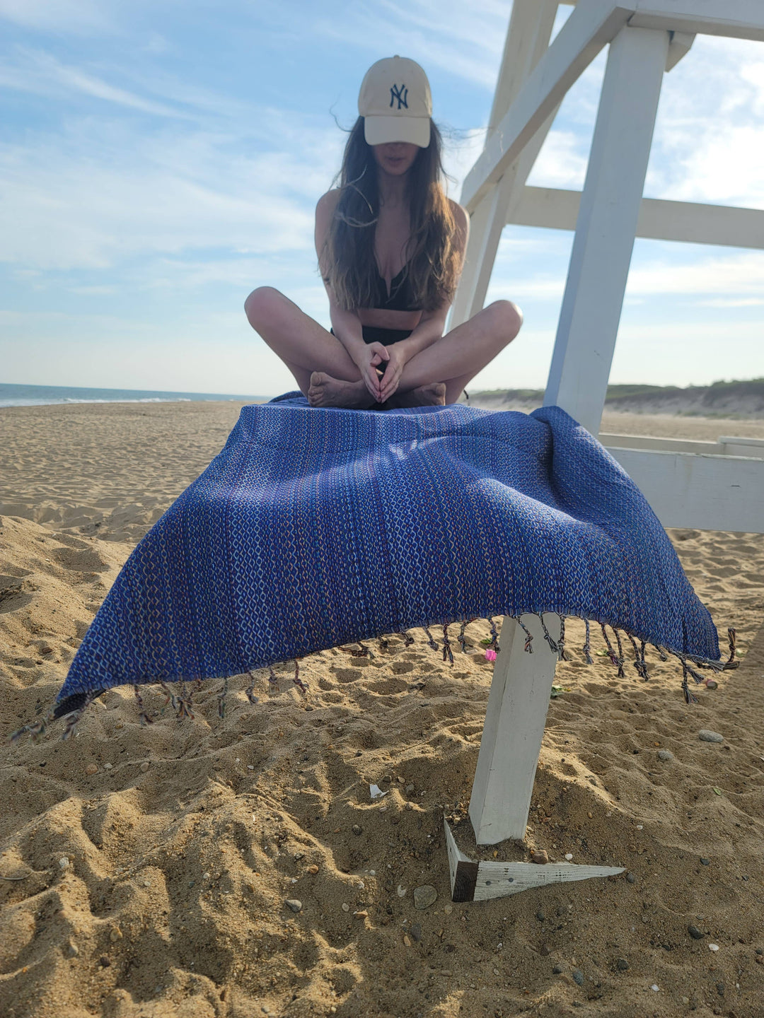 Handwoven Beach Towel | Turkish Towel | Beach Blanket: Beige / Beach Towel (70" x 40")