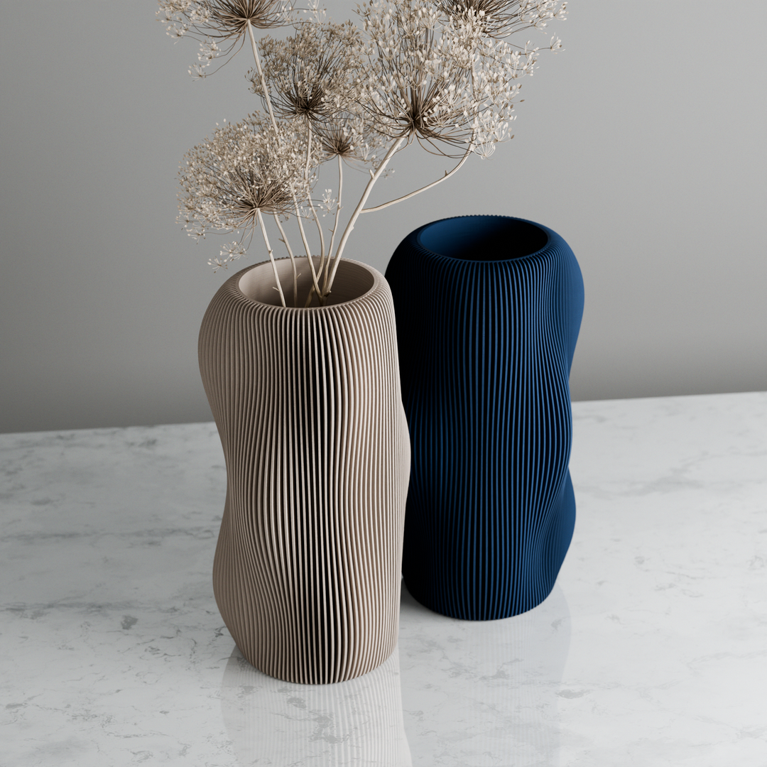 BUBBLY Vase | Natural Wood