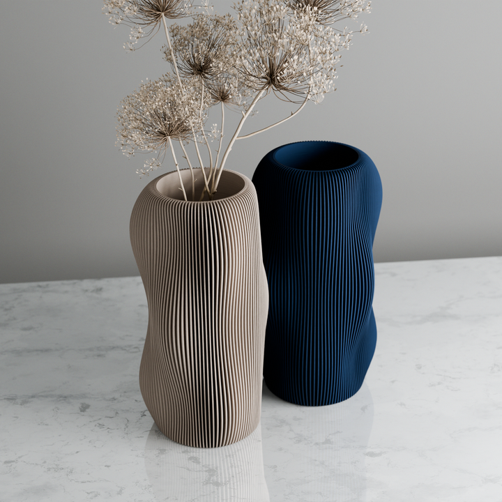 BUBBLY Vase | Natural Wood