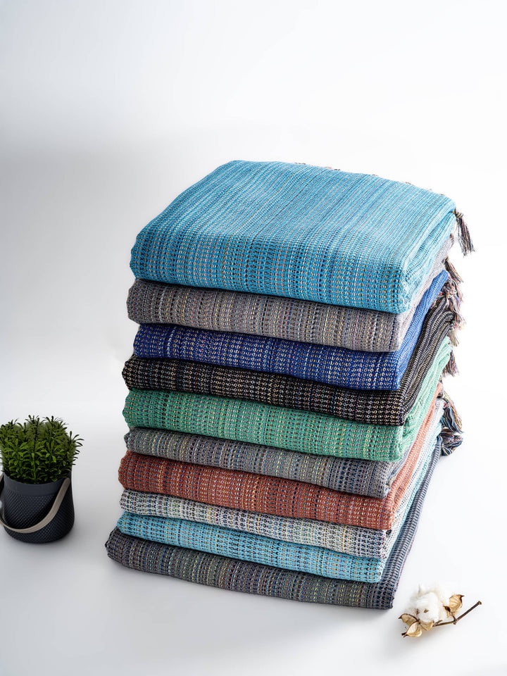 Handwoven Beach Towel | Turkish Towel | Beach Blanket: Green / Beach Towel (70" x 40")