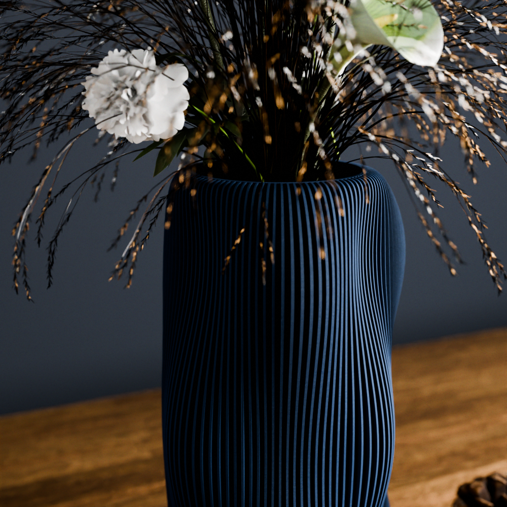 BUBBLY Vase | Muted Blue / With Insert
