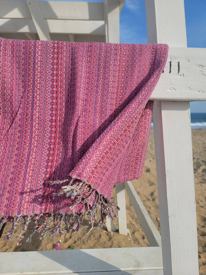 Handwoven Beach Towel | Turkish Towel | Beach Blanket: Beige / Beach Towel (70" x 40")