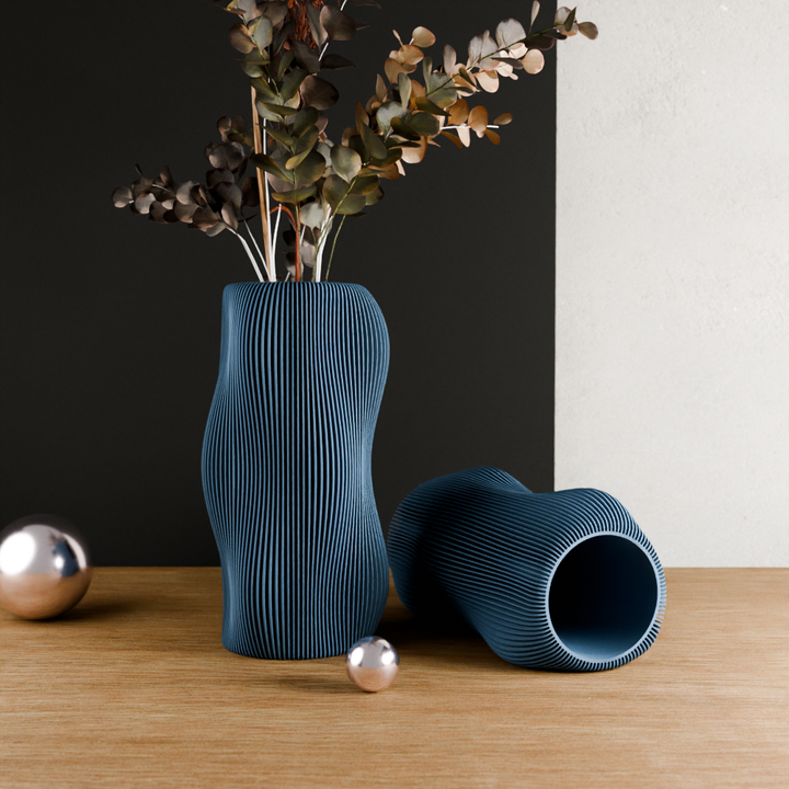 BUBBLY Vase | Natural Wood