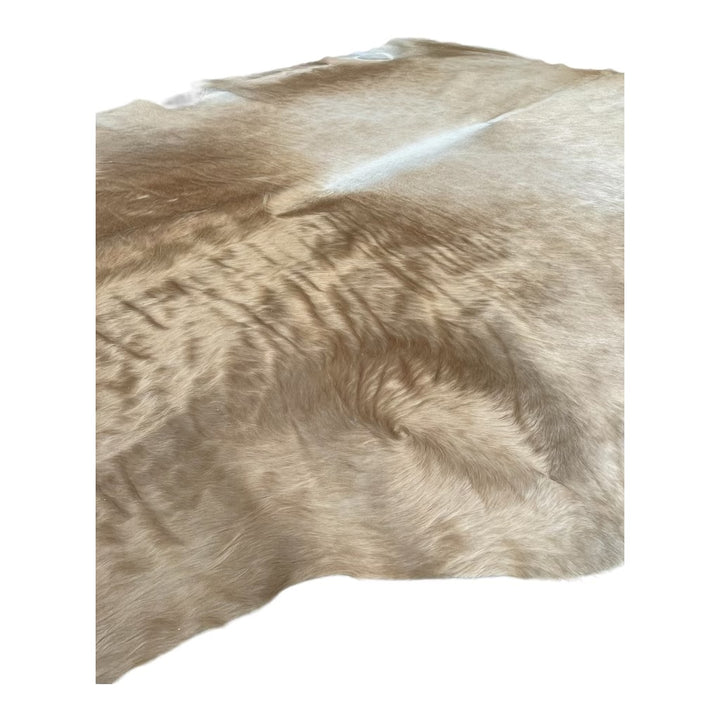 Genuine Brazilian Champagne Cowhide Rug - 8.3’ x 6.6’
