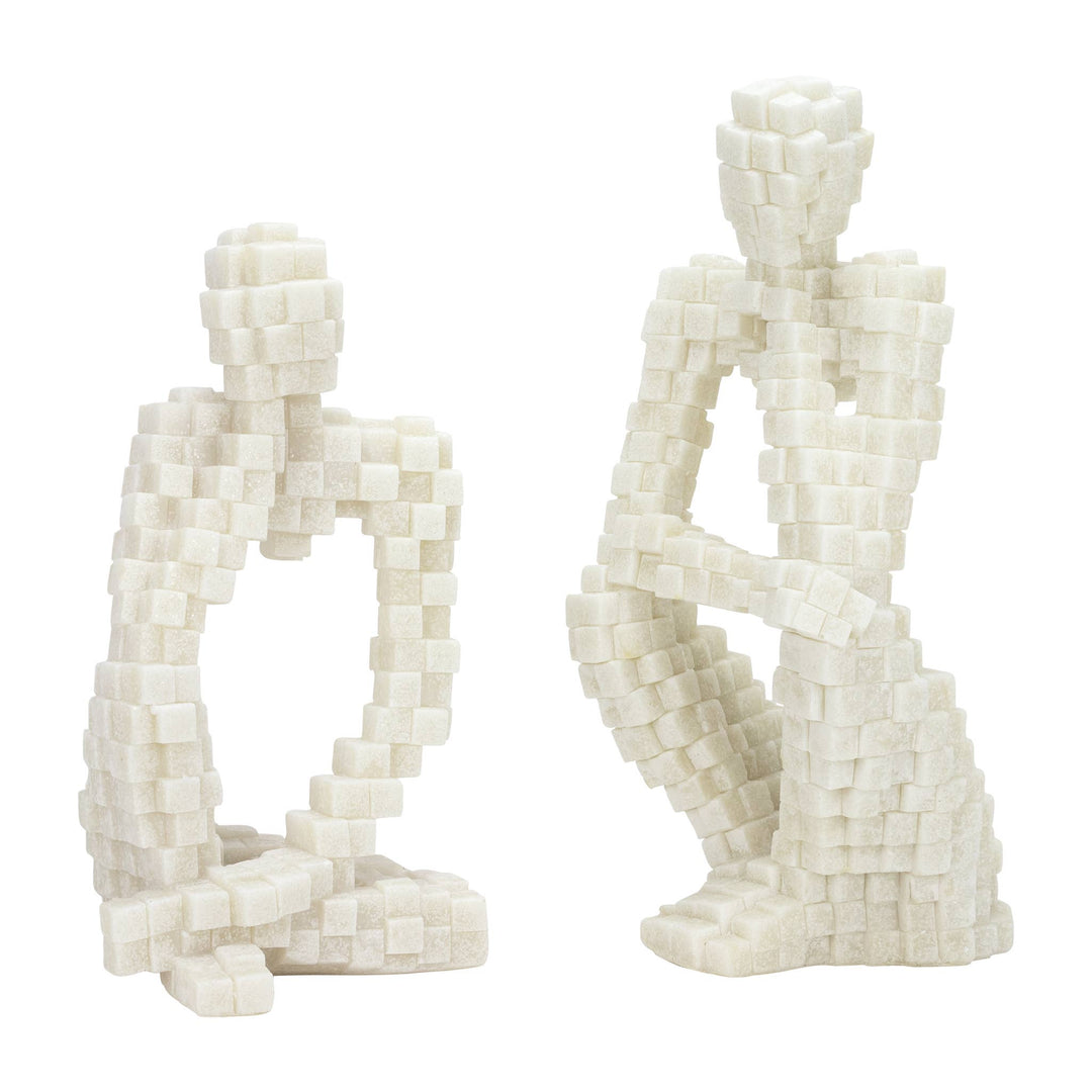 Thinking Man - Quartz Statuaries -Set 2