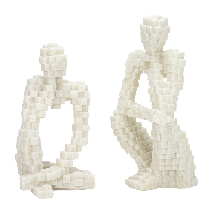 Thinking Man - Quartz Statuaries -Set 2