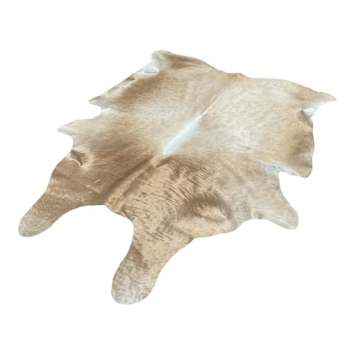 Genuine Brazilian Champagne Cowhide Rug - 8.3’ x 6.6’