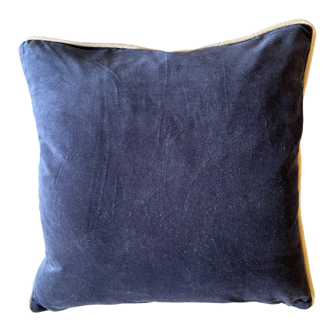 Velvet Dream Navy Pillow 22 x 22