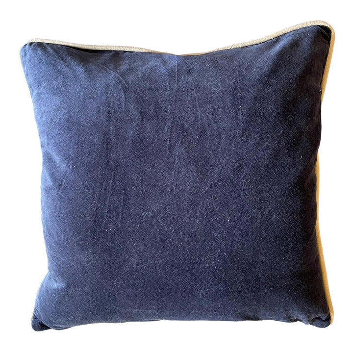 Velvet Dream Navy Pillow 22 x 22