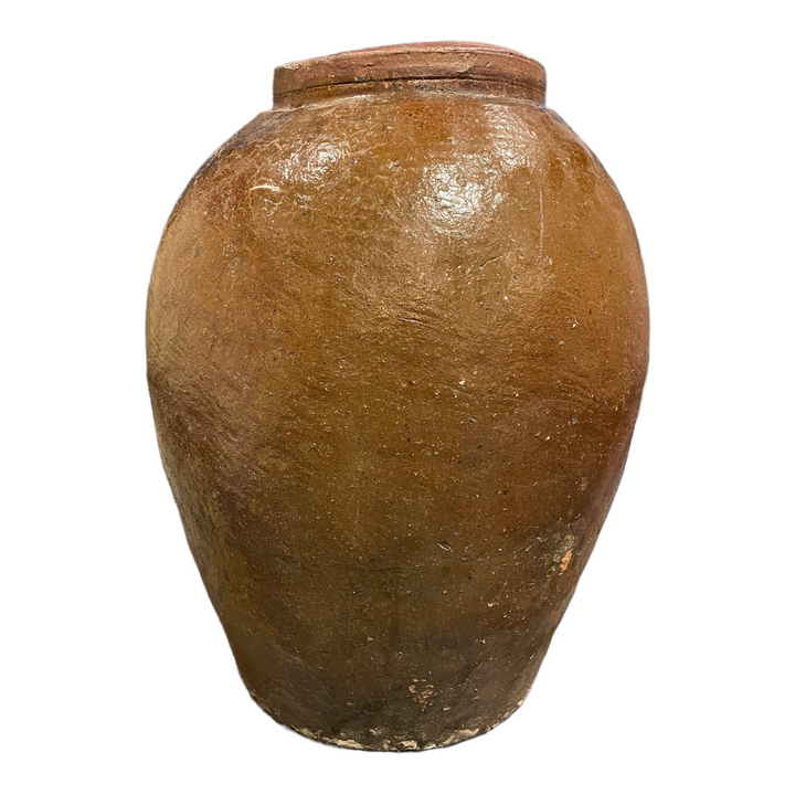 Antique Large Earthtone Water Jar