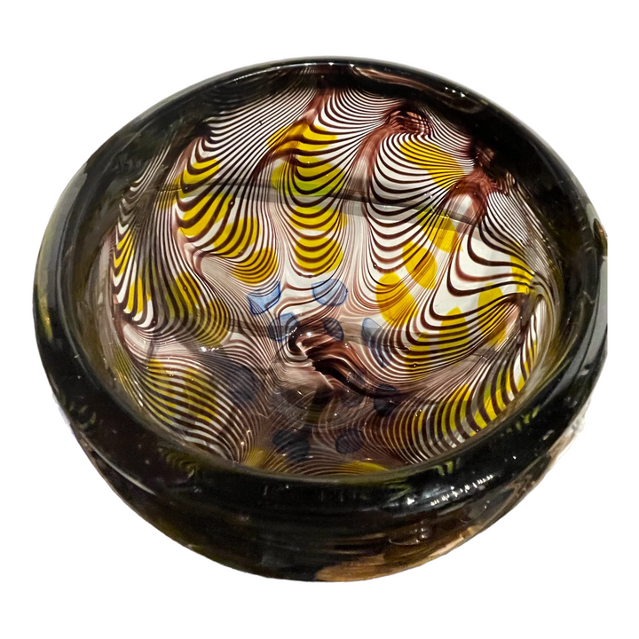 Hand Blown Murano Style Art Glass Vase