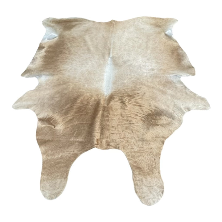Genuine Brazilian Champagne Cowhide Rug - 8.3’ x 6.6’