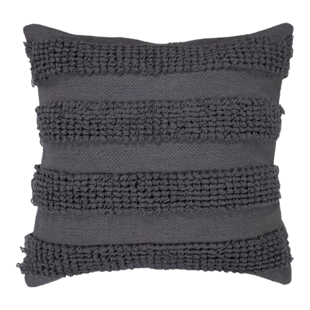 Shagu Lined Grey Pillow 22 x 22