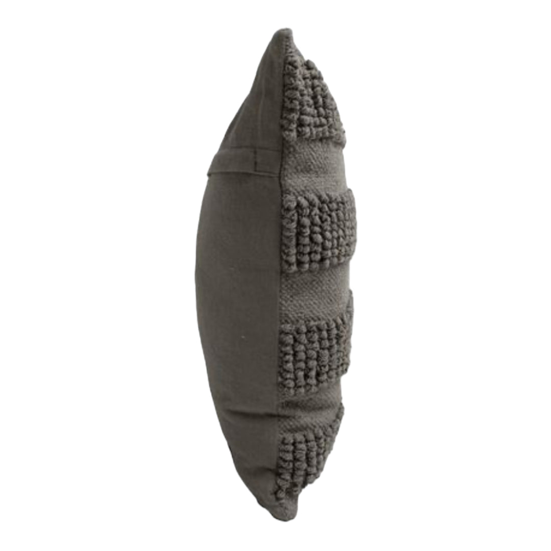 Shagu Lined Grey Pillow 22 x 22