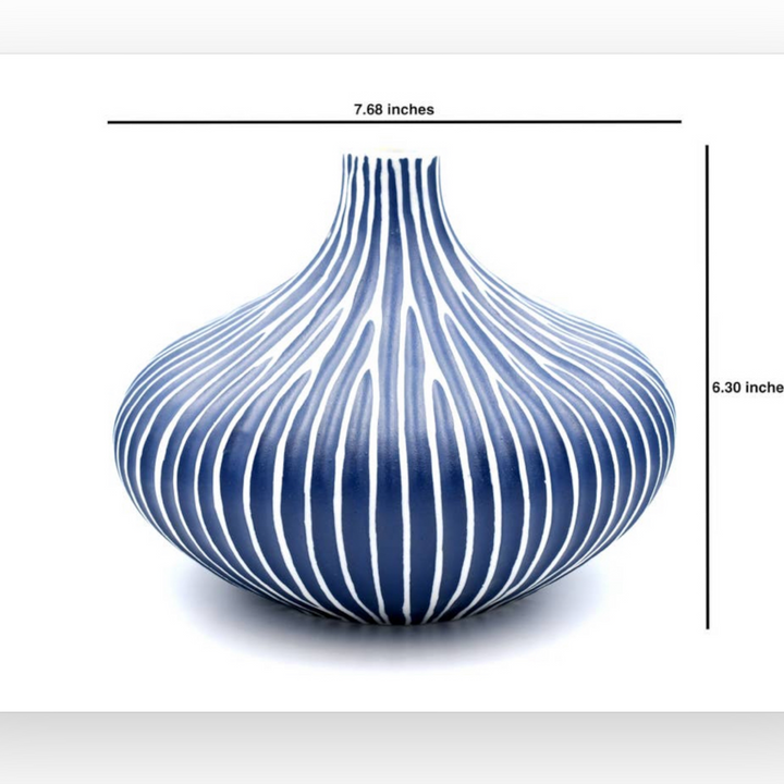 Monique Blue Porcelain bud vase