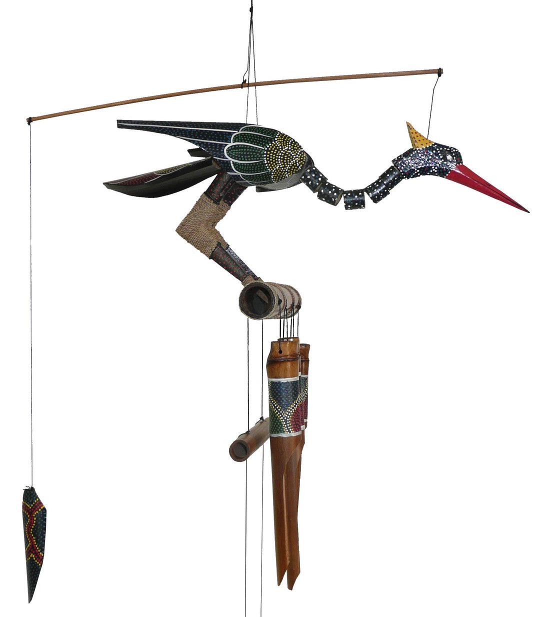 Abby Bobbing Head Bamboo Wind Chime