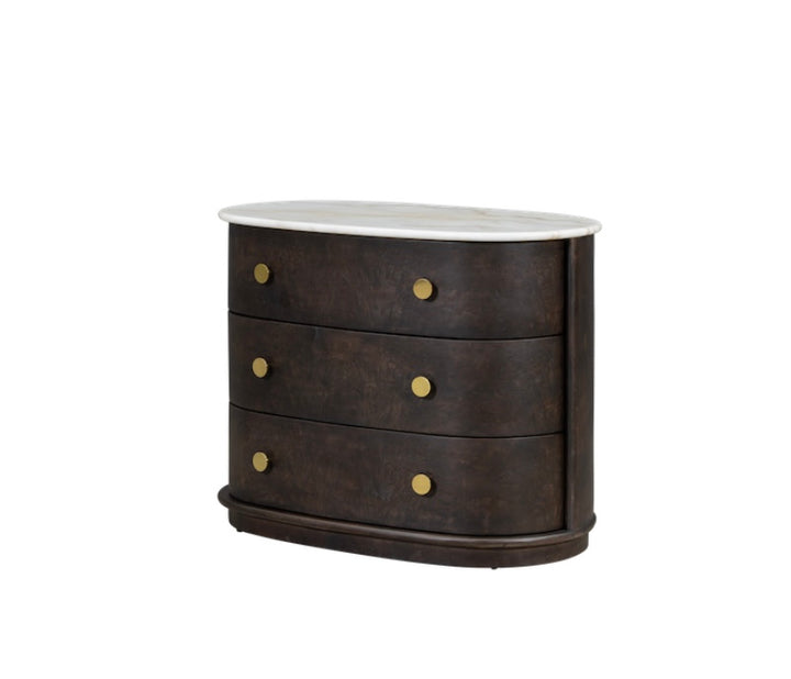 Greer Three Drawer Nightstand