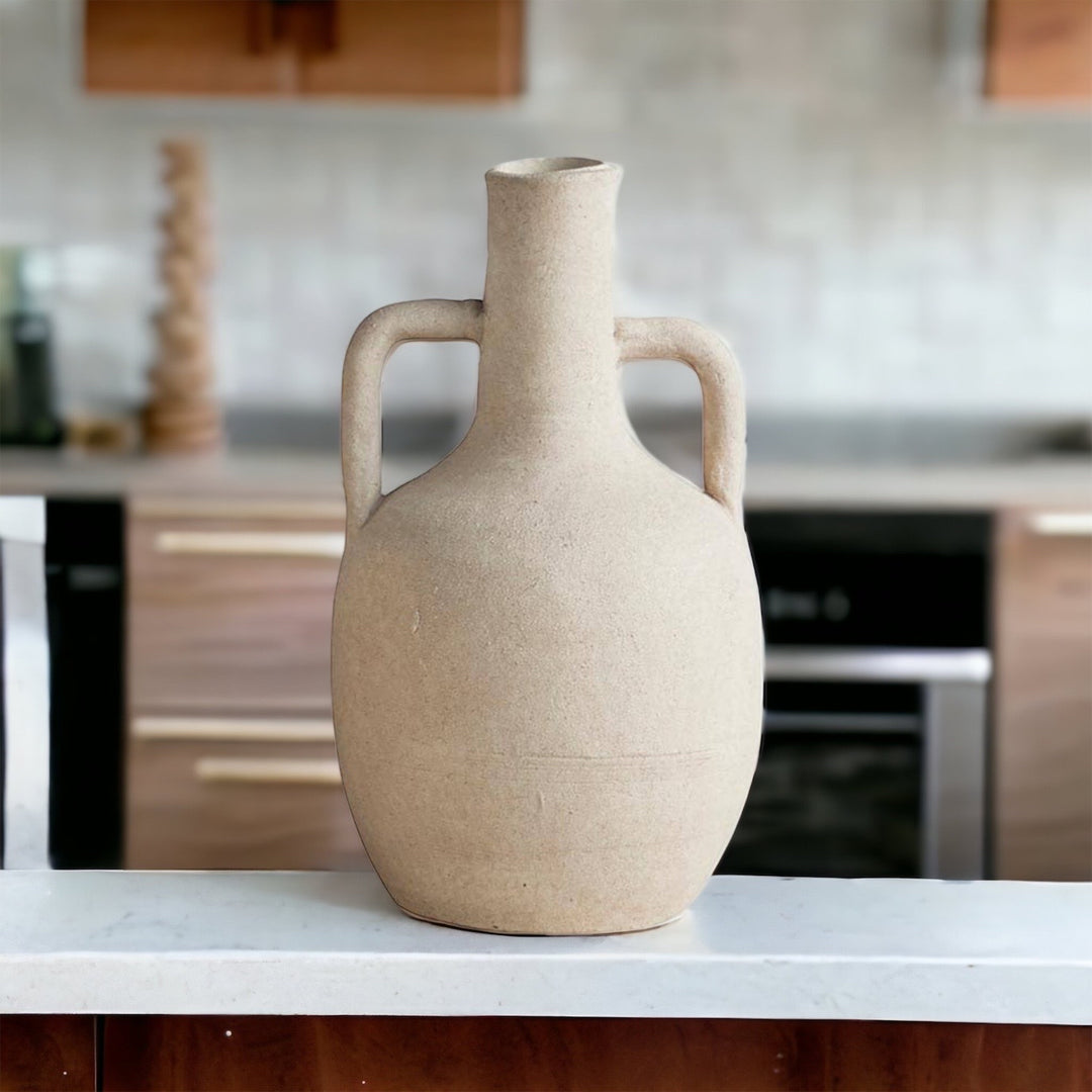 Cream Terracotta Vase